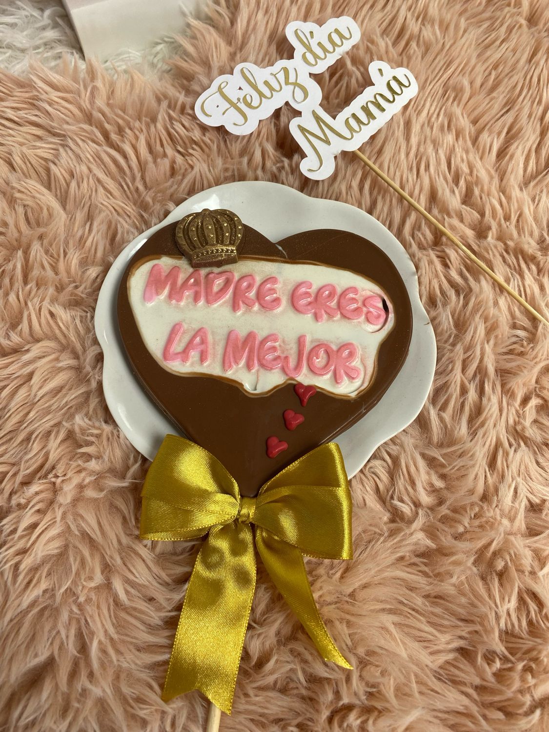 Chocolate en forma de corazón Madre Eres La Mejor