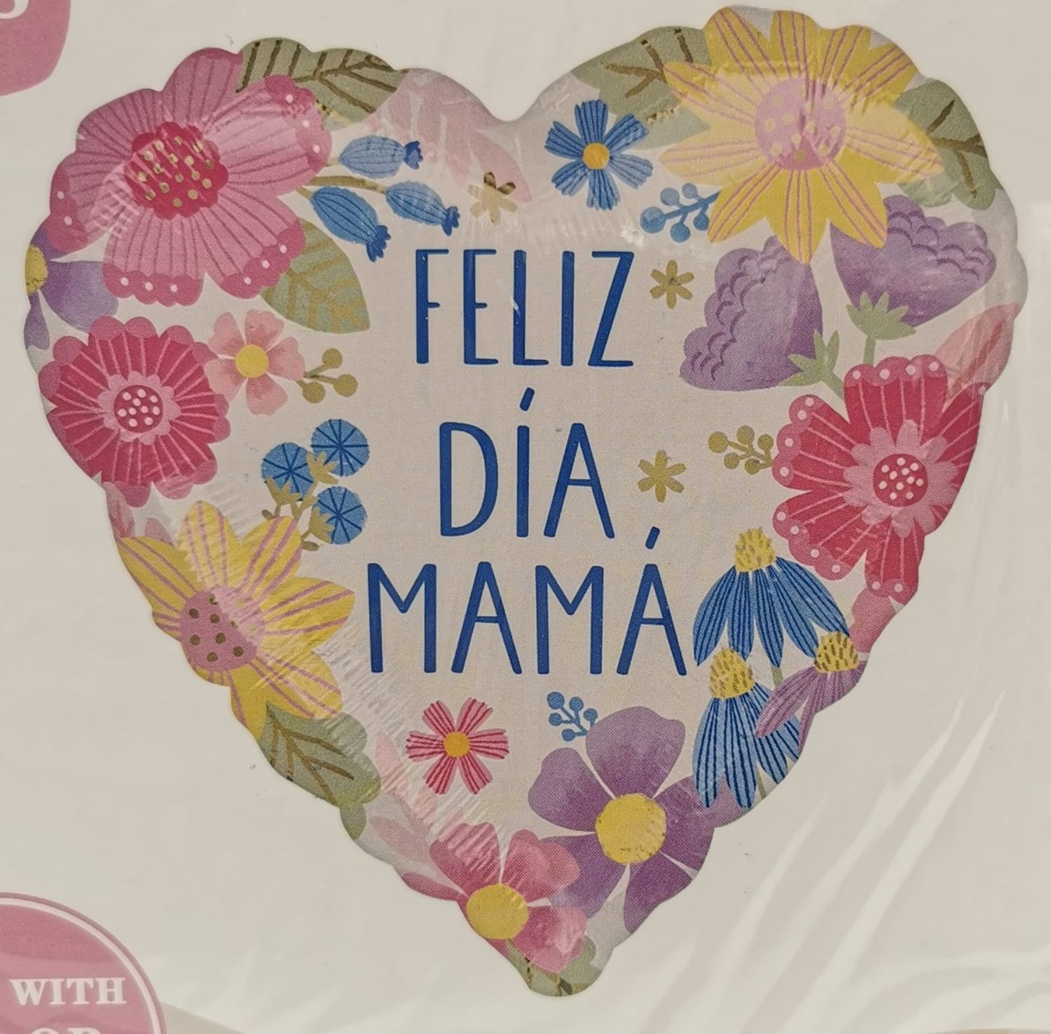 GLOBO METALICO FELIZ DIA MAMA