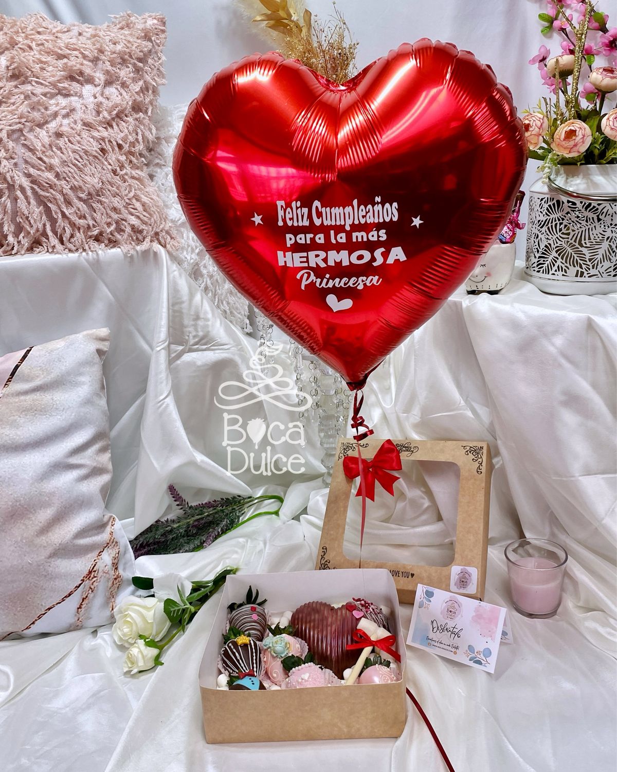 Globo Metálico Grande Corazón con Helio