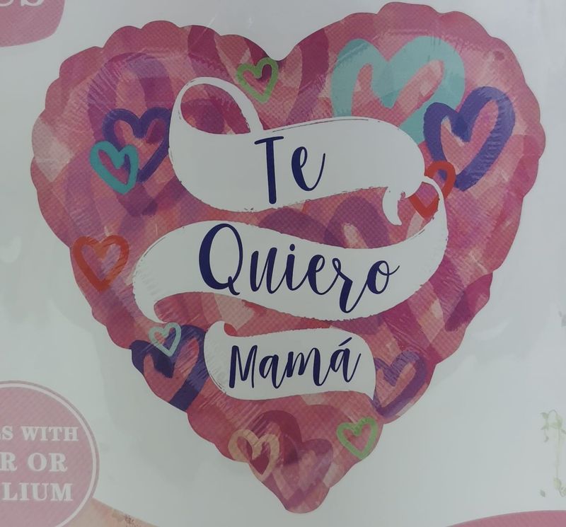 GLOBO METALICO TE QUIERO MAMA