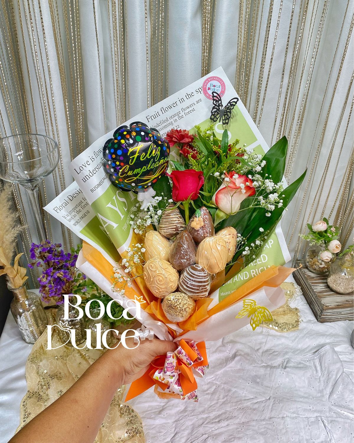 LOVE BOUQUET + 2 rosas