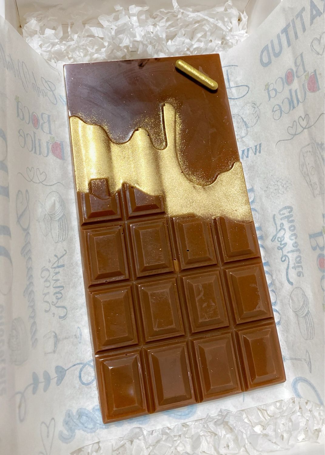 CHOCO MENSAJE EN TABLETA