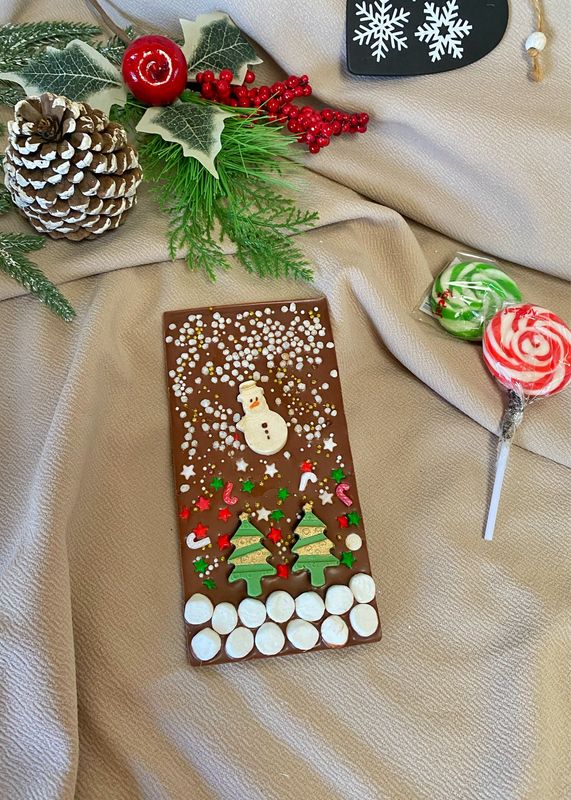 CHOCO MENSAJE EN TABLETA