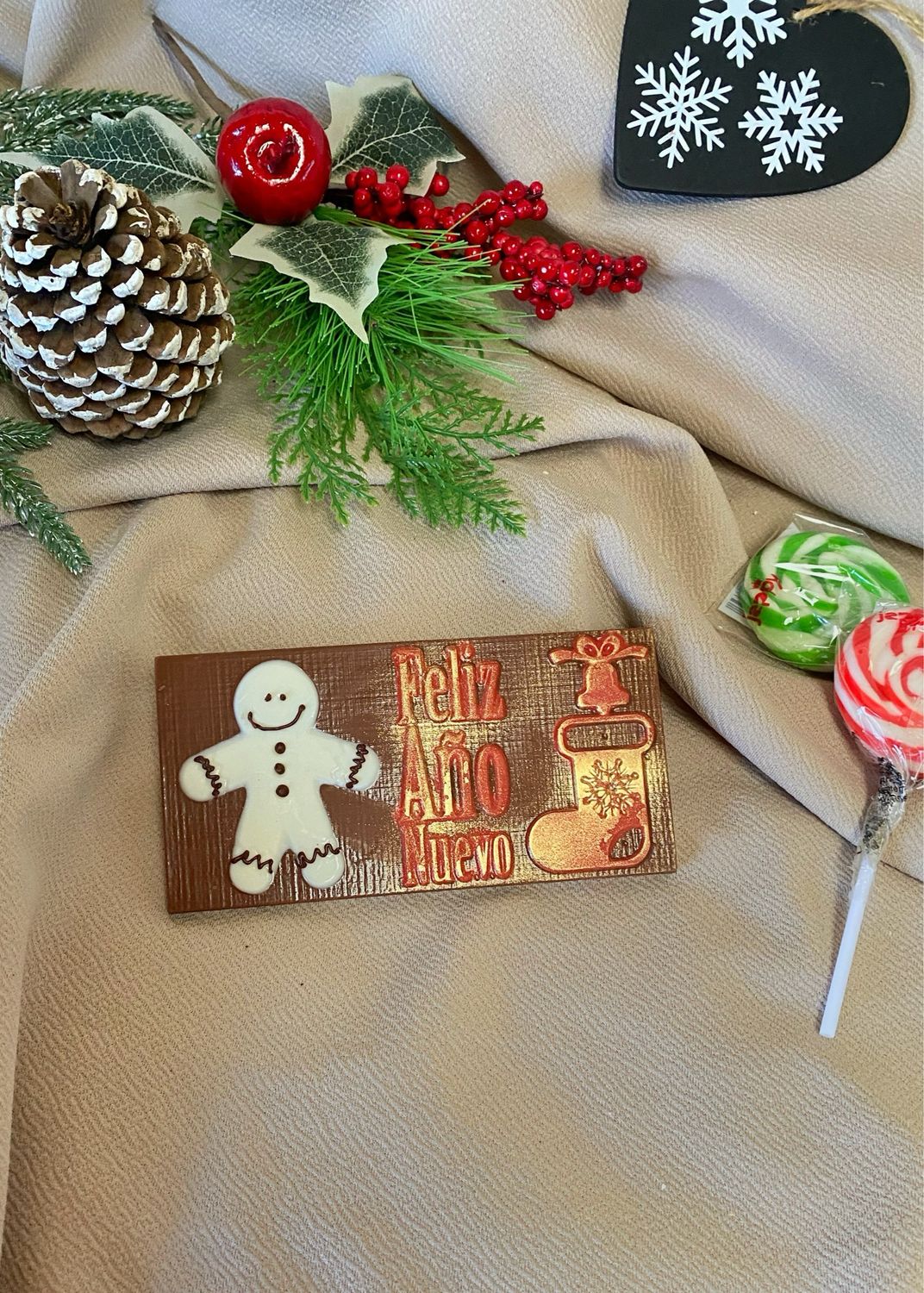 Tableta Chocolate Feliz Año 