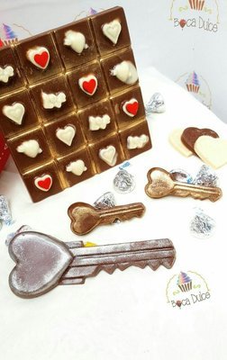 Chocolate llave del corazón (pequeño)