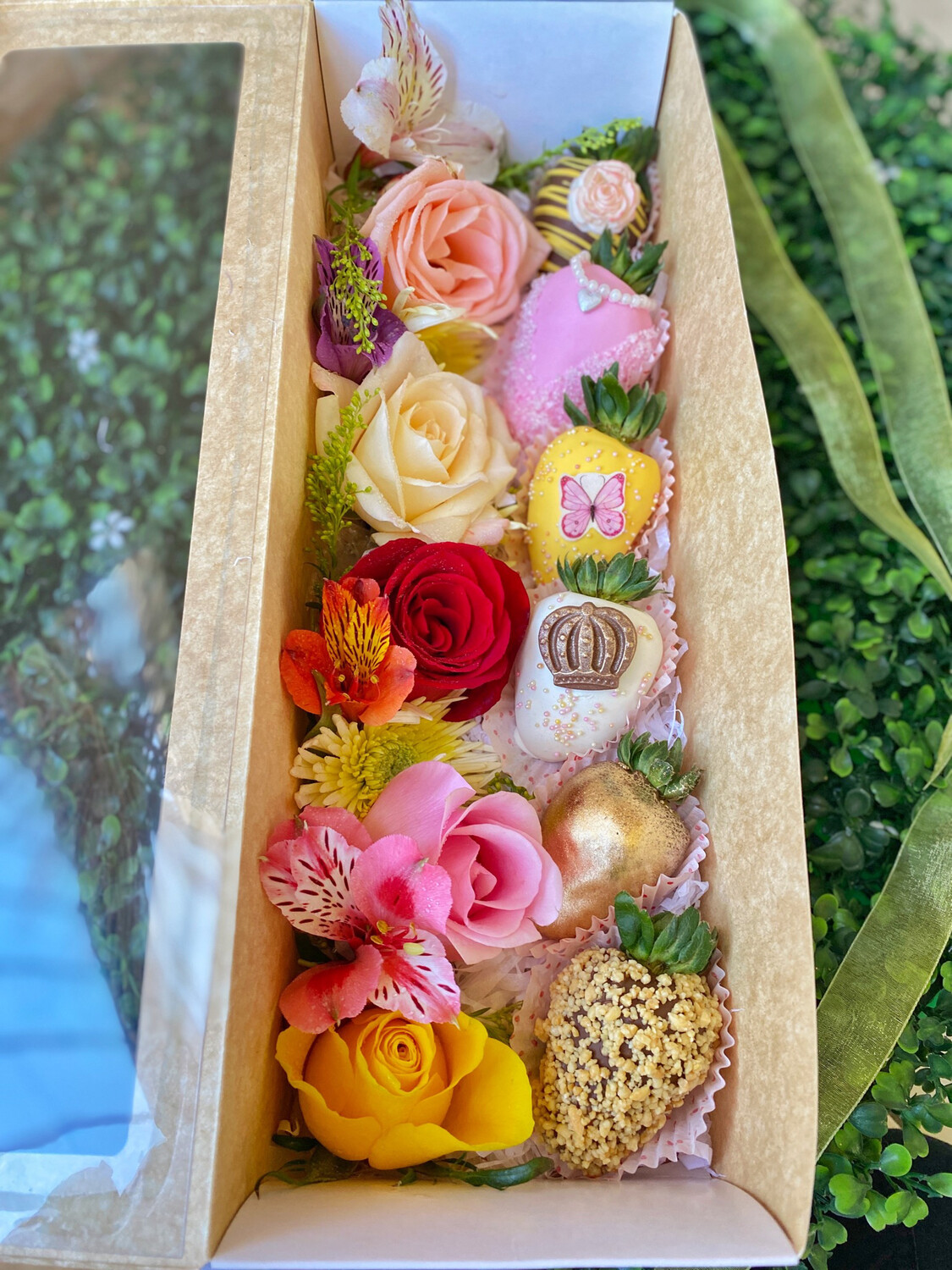Caja Rose: Rosas y Baileys