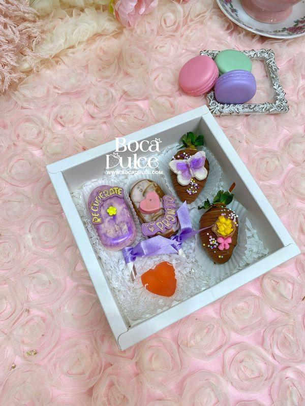 Caja Mini Combinable: Fresas y Dulces