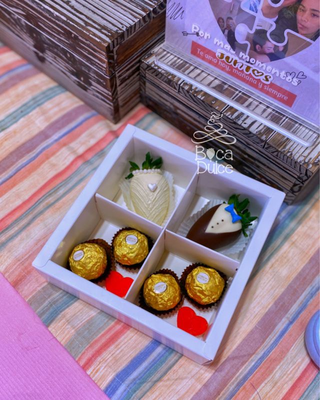 Caja Mini Combinable: Fresas y Dulces