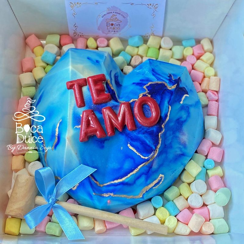Corazón Diamante de Chocolate Rompible Grande
