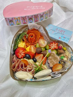 Cajita Corazon Love – Mini Tabla de Quesos