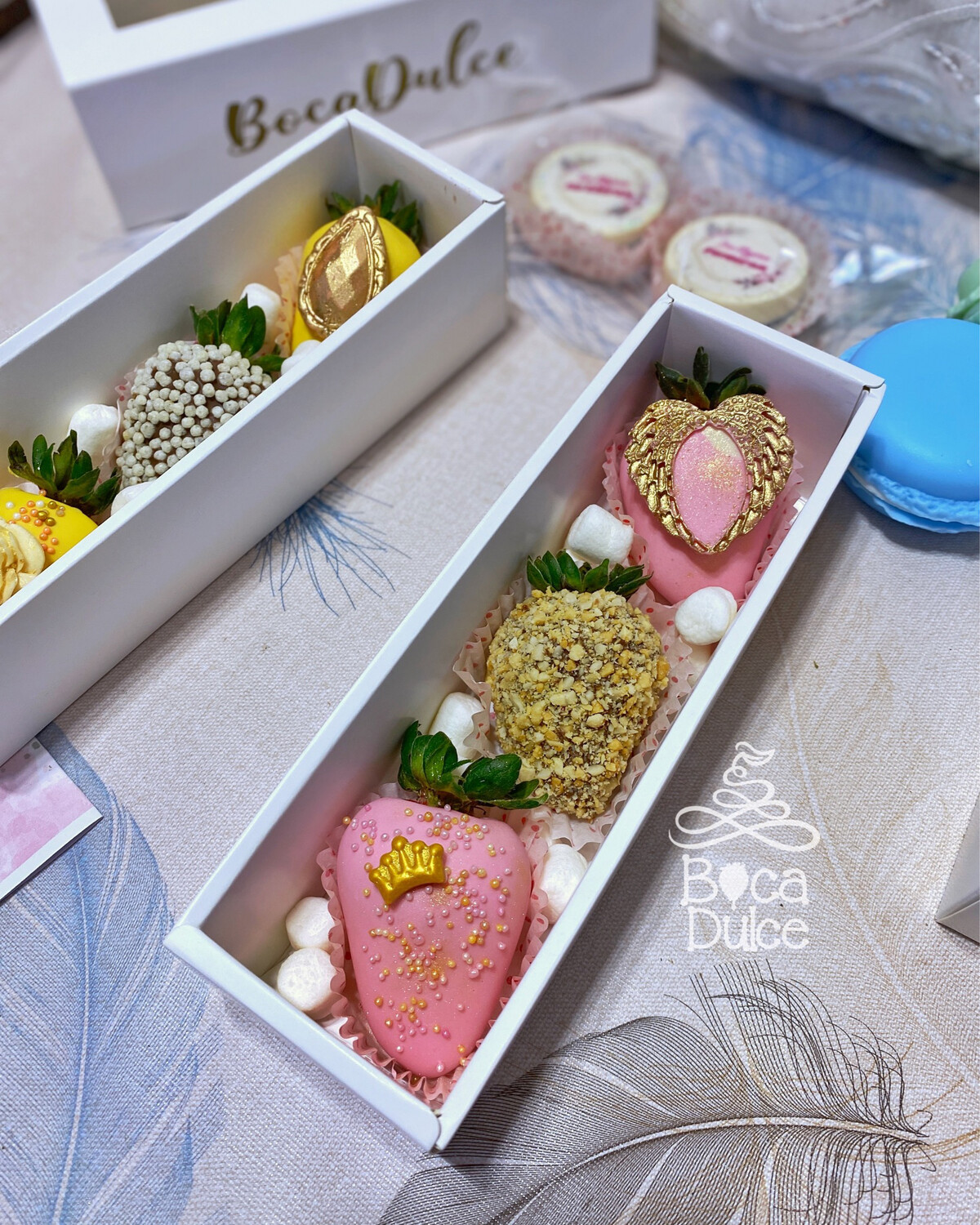 Caja Mini Trío: 3 Fresas para Compartir