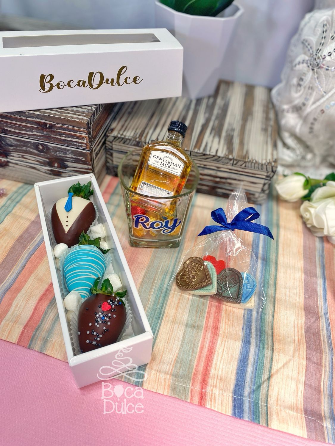 Caja Mini Trío: 3 Fresas para Compartir