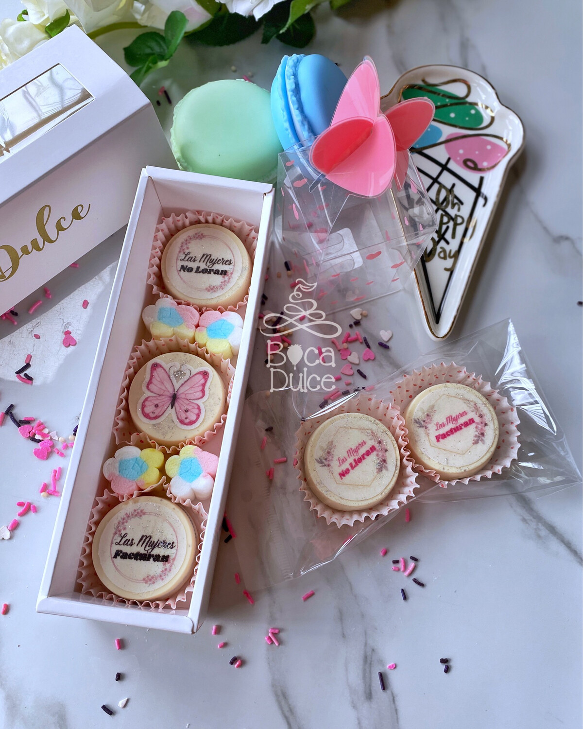 Caja de 3 Oreo con Chocolate Personalizadas