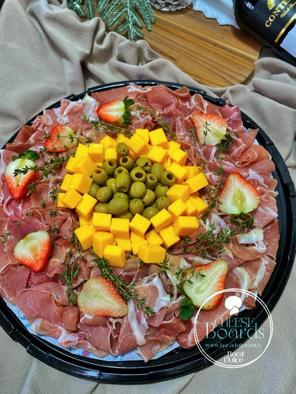 Bandeja Girasol Gourmet – Jamon Curado y Queso Gouda