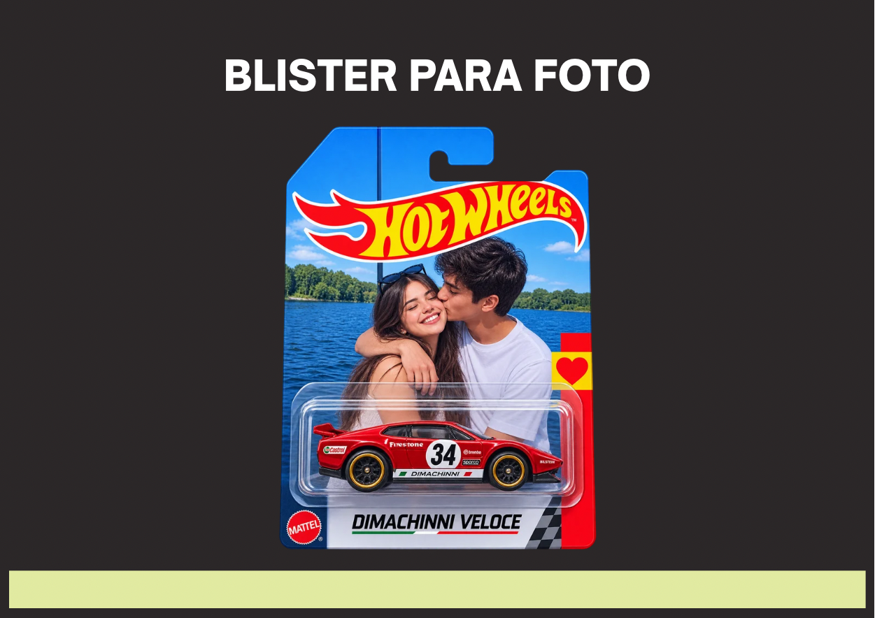 BLÍSTERS CARROS HOT WILLS PERSONALIZADO