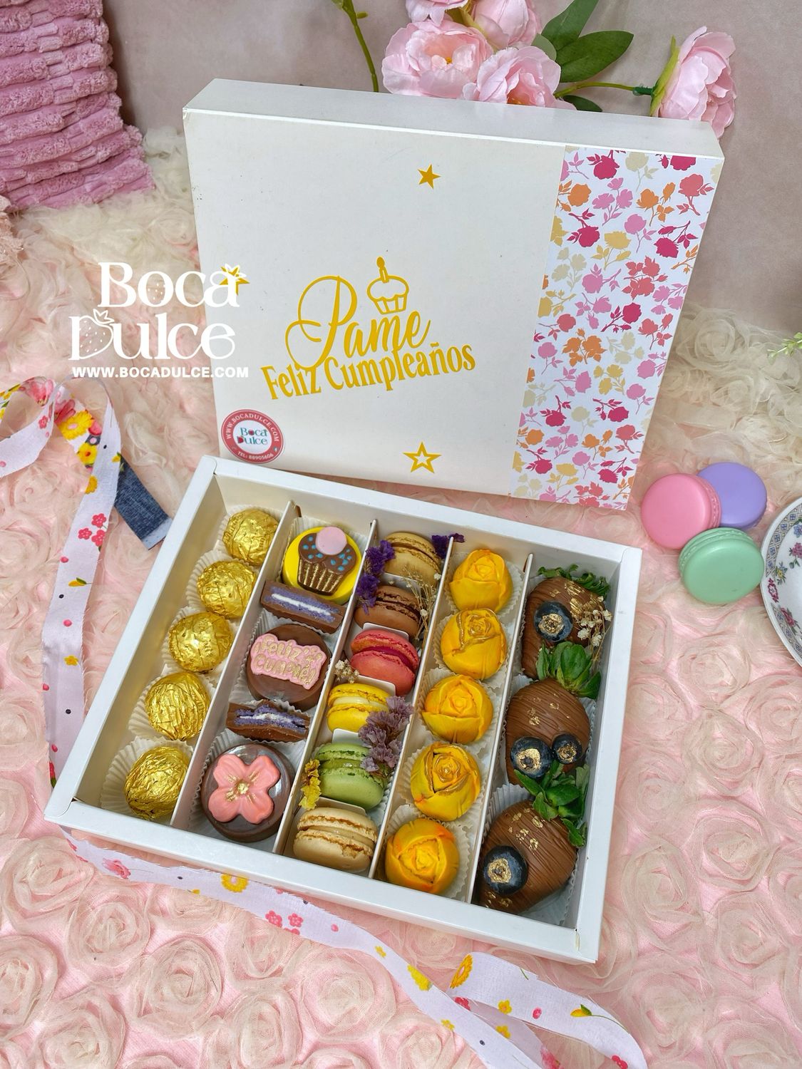 Caja Sweet Celebration: 5 Variedades de Dulces