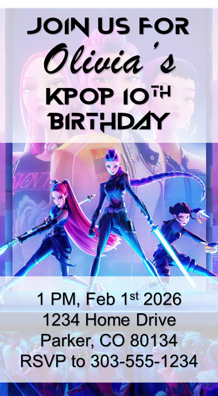 Personalized K-Pop Birthday Party Kit