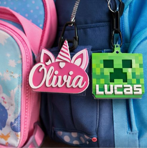 Personalized Name Tag Keychain