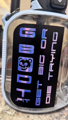 Water Bottle Decal (Holographic &amp; Glow-In-The-Dark)