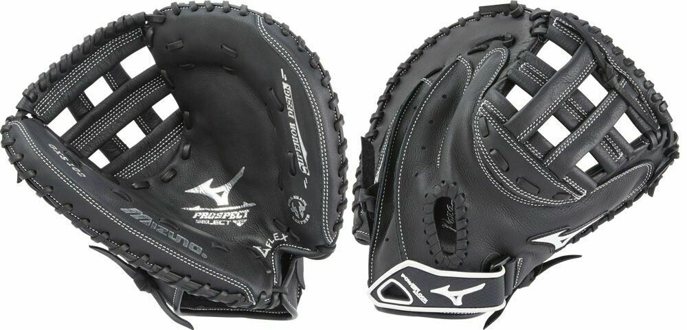 MIZUNO PROSPECT FASTPITCH SOFTBALL CATCHER&#39;S MITT 32.5&quot; RHT