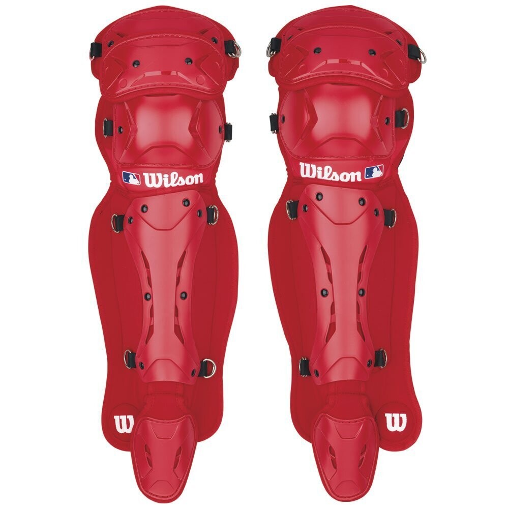 Wilson MaxMotion Leg Guards 17&quot; Red