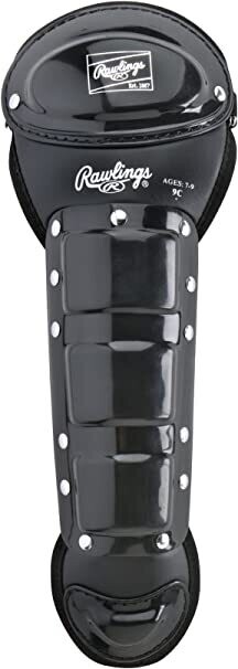Rawlings Youth Deluxe Leg Guards 9-12 Yrs Red