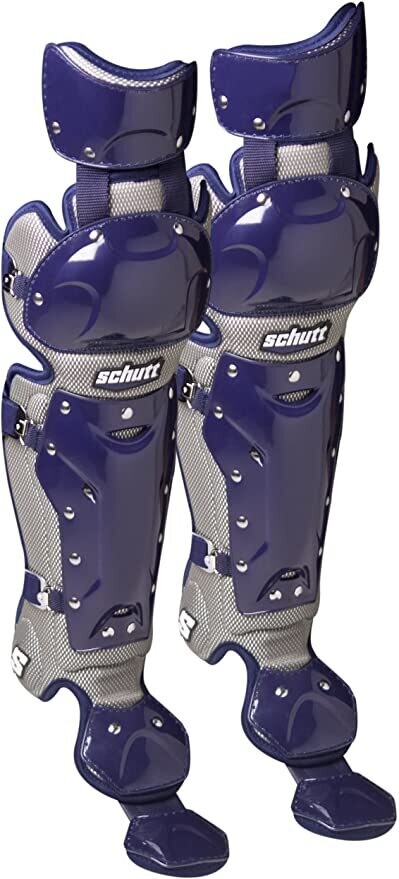 Schutt Scorpion Leg Guard Double Flex Maroon