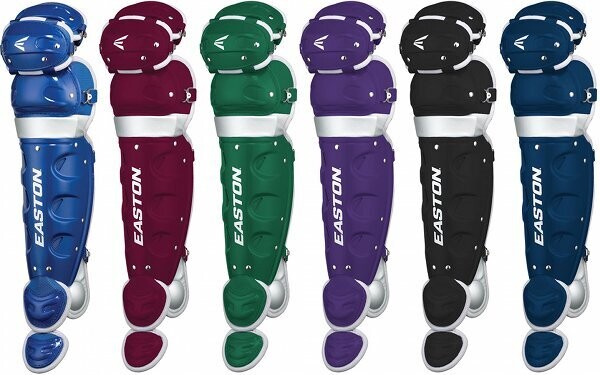 Easton Rival Home And Road Catchers Leg Guards Youth Large