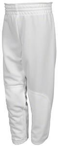 Majestic White Pull-On Baseball Pants (YL)