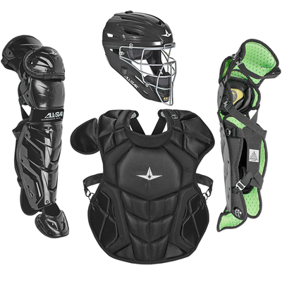 ALL STAR S7 AXIS™ AGES 12-16, SOLID BLACK // MEETS NOCSAE