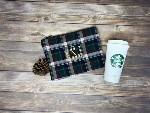 Plaid Cosmetic Pouch