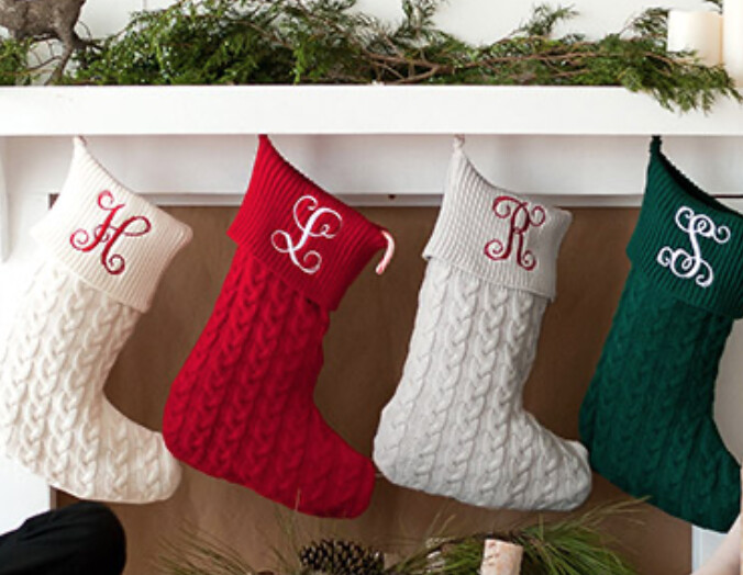 Personalized Knit Stocking