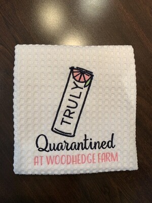 Truly Quarantined Towel/Cocktail Napkins
