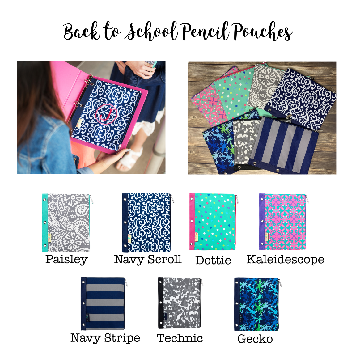 Pencil Pouches 3-Ring (7 options)