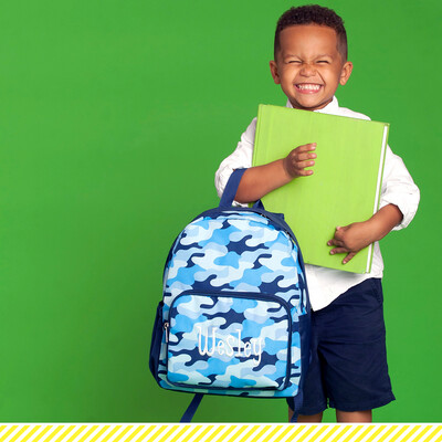 Preschool Backpack Blue Camo