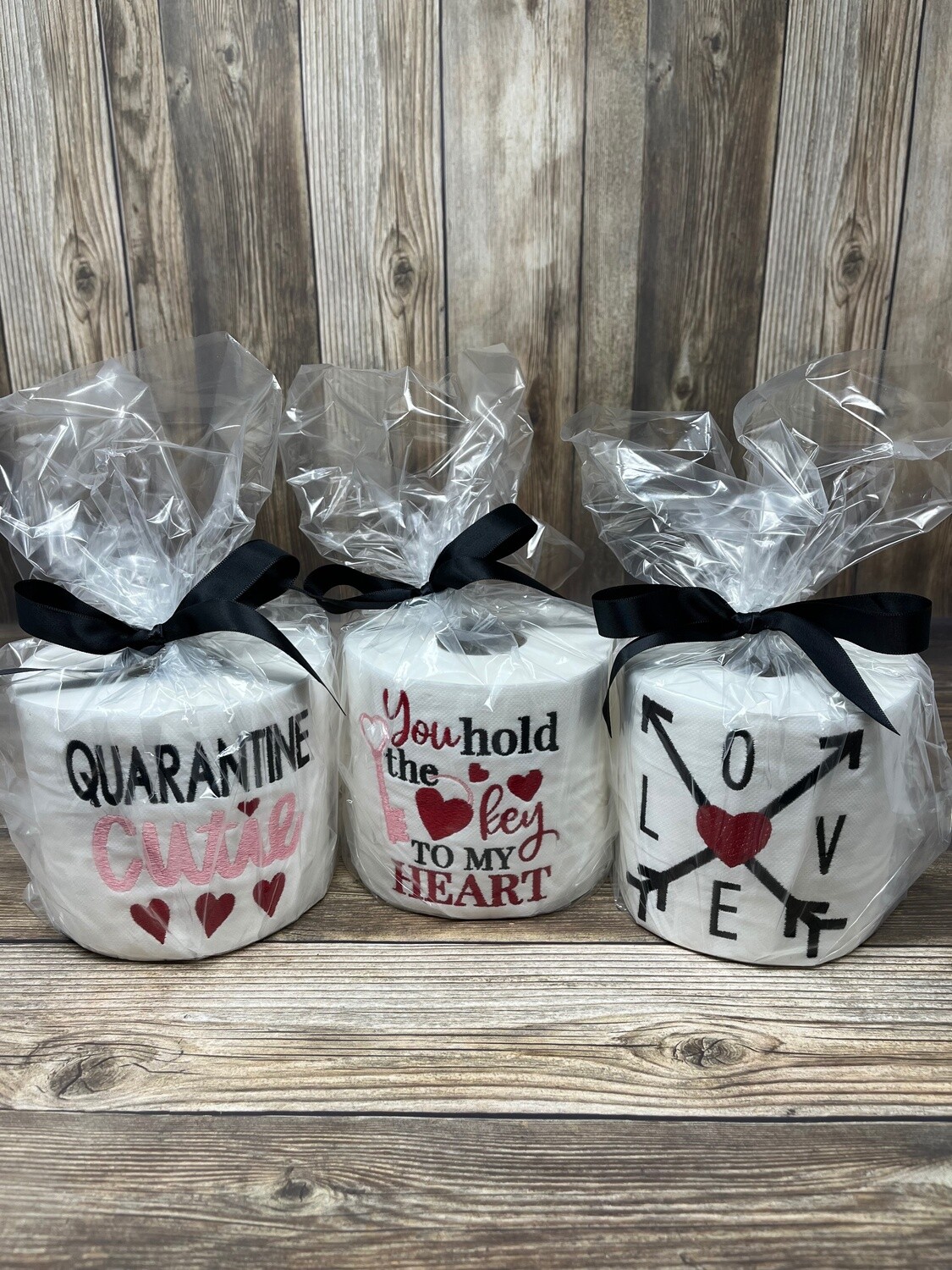 Valentine's Day Toilet Embroidered Toilet Paper Roll