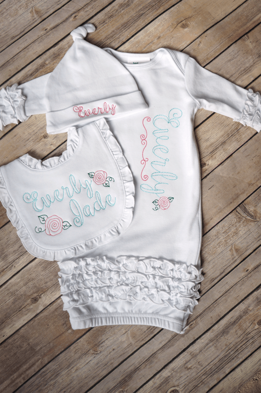 Ruffle Gown Gift Set