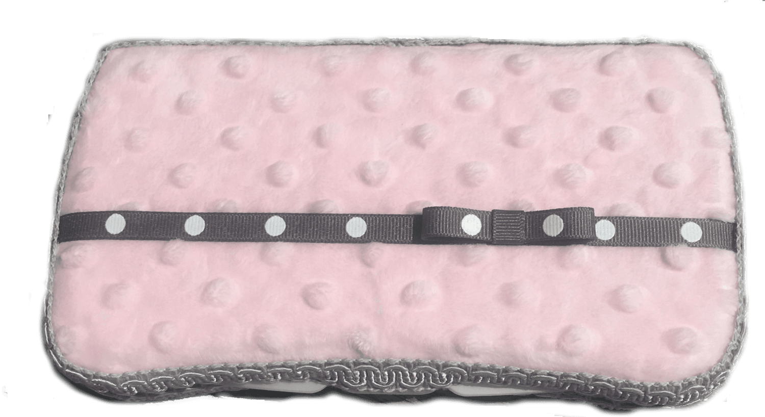 Fabric Covered Wipe Case - Pink