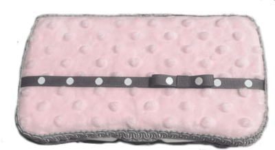 Fabric Covered Wipe Case - Pink