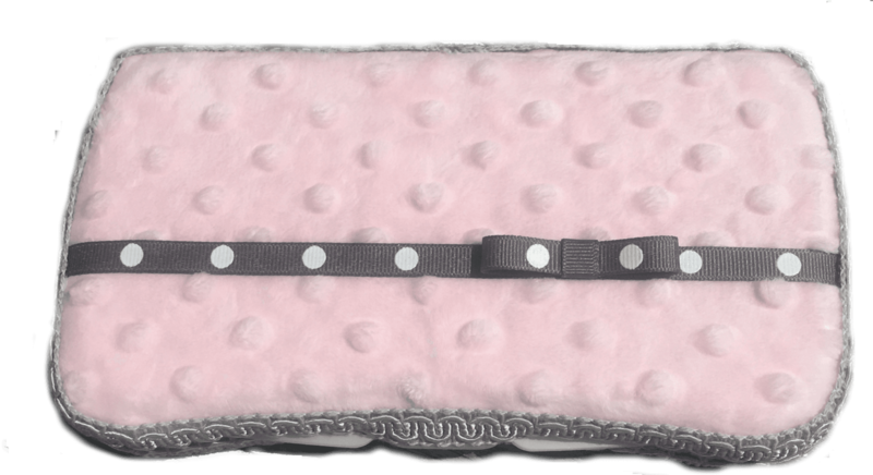 Fabric Covered Wipe Case - Pink