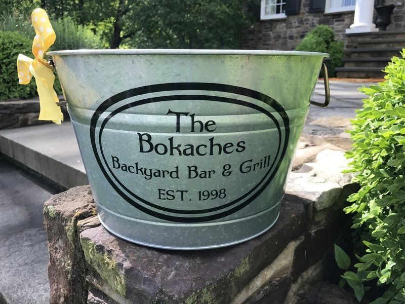 Round Galvanized Bucket