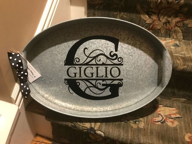 Oval Galvanized Tray