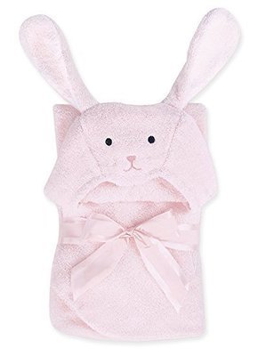 Personalized Pink Bunny Bath Towel