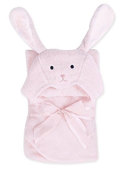 Personalized Pink Bunny Bath Towel