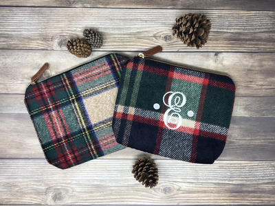 Buffalo Check and Plaid Cosmetic Pouch (4 colors)