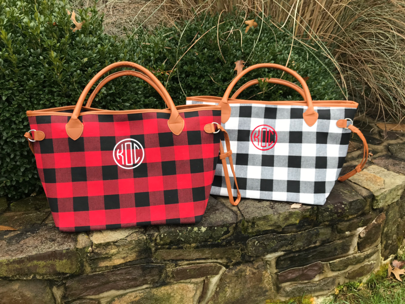 Buffalo Plaid Tote Bag (Two Colors available) Buffalo Plaid Tote Bag (Two Colors available)