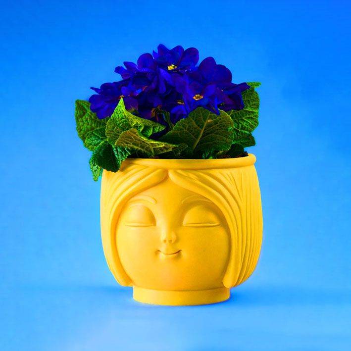 Blumentopf Solveig - sonneblumengelb