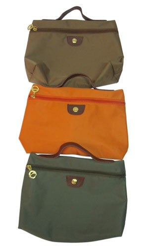 Cosmetiquera LC Grande Beige-Naranja-Verde
