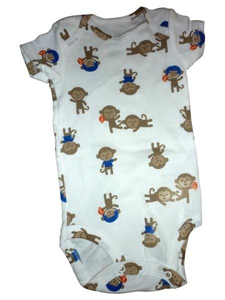 Pijama Blanca con Monitos