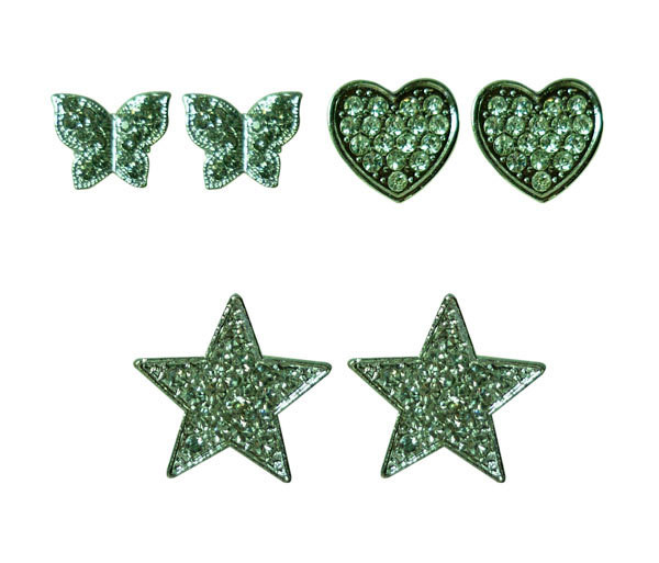 Aretes en fantasia fina